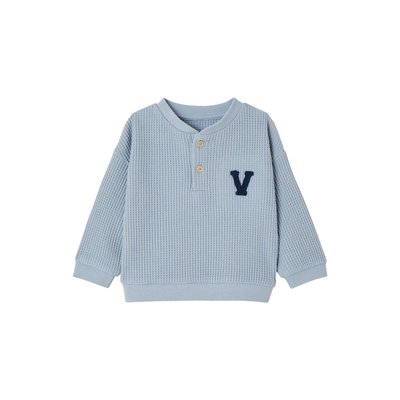 Sweat-shirt nid d'abeille  DENIM FABRIC VERTBAUDET