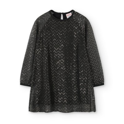 Robe en tulle à sequins dorés BOBOLI