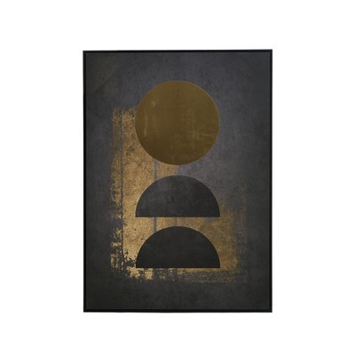 102.6cmx142.6cm Black and Gold Foil Abstract Canvas SO'HOME