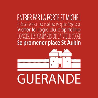 Tableau Sur Toile Guérande ILLUSTRATION CEANOTHE