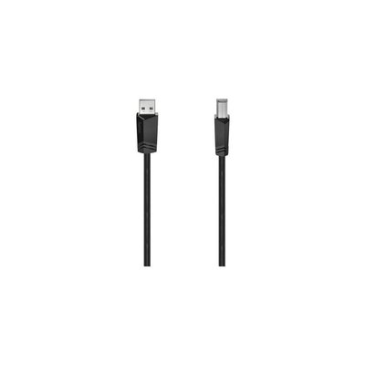 Câble USB 2.0 AB noir 1.50m HAMA