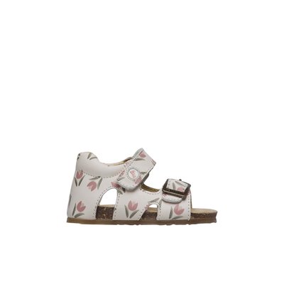 Sandales en cuir avec boucle et scratch BEA FALCOTTO
