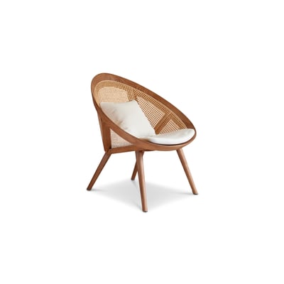 Fauteuil en frêne massif et osier COCON PRODUIT INTERIEUR BRUT