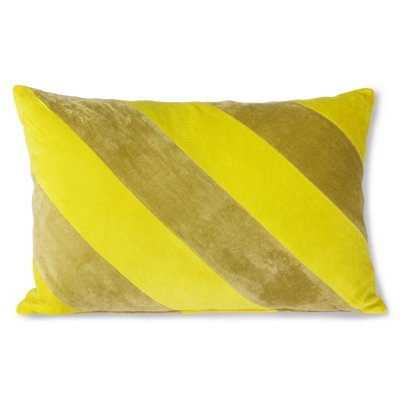 Coussin de salon velours rayures HKLIVING