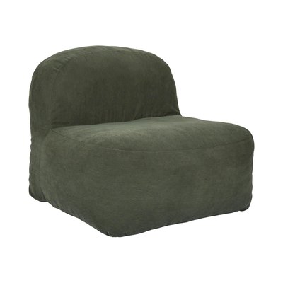 Fauteuil compressé en velours côtelé sans montage DENVER THE HOME DECO FACTORY