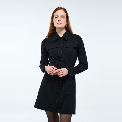 Robe courte cintrée unie MONOPRIX