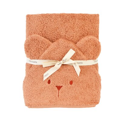 Cape de bain coton bio OURSON LITTLE CREVETTE