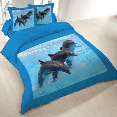 Housse de couette  Dauphins  polycoton DECORATIE