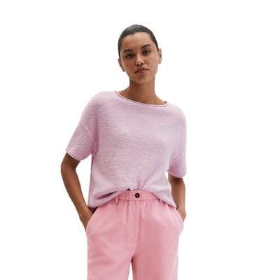Pull à manches courtes oversize en fil bouclé MARC O'POLO
