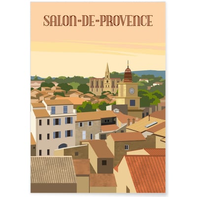 Affiche ville Salon-de-Provence L'AFFICHERIE