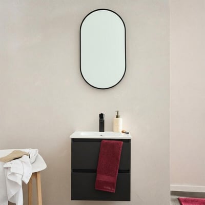 Meuble vasque suspendu 45cm avec plan céramique SORRENTO MOB IN
