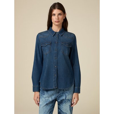 Veste jean stretch femme sale