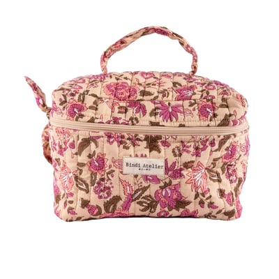 Trousse vanity en coton matelassé Goa BINDI ATELIER