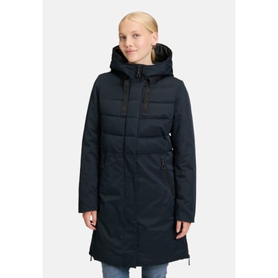 Manteau D'hiver Matelassé J Crew à Capuche - Taille M - Noir - Occasion Parfait état - Années 2000