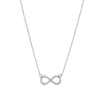 Collier en or 375 et oxyde de zirconium CLEOR
