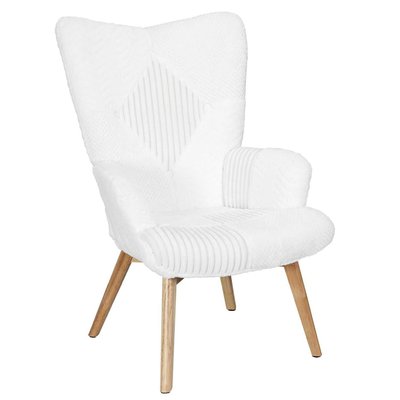 Fauteuil de salon scandi en patchwork Helsinki THE HOME DECO FACTORY