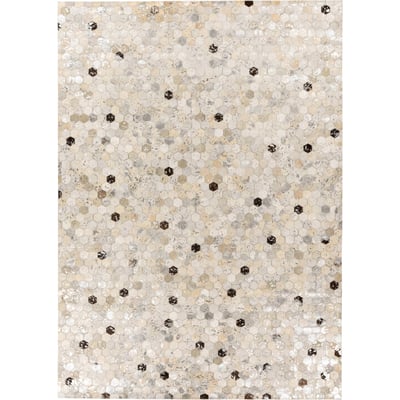 Tapis en cuir patchwork cousu main ARTE ESPINA