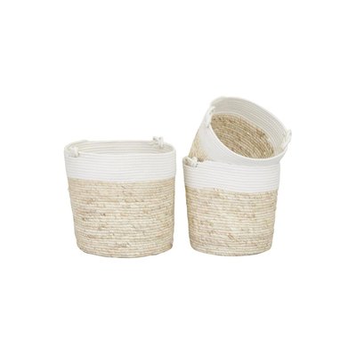 Corbeilles en maïs et coton (lot de 3) AUBRY GASPARD