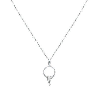 Collier en argent 925 et oxyde de zirconium CLEOR
