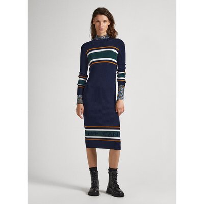 Maxi Turtleneck Jumper Dress PEPE JEANS