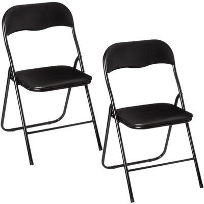 Lot de 2 Chaises pliantes en PVC TOILINUX