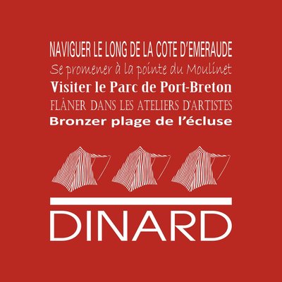 Tableau Sur Toile Dinard ILLUSTRATION CEANOTHE