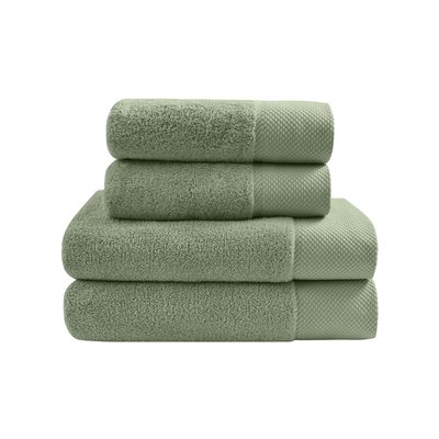 Ensemble de bain 4 pièces Zéro Twist SENSOFT (2 draps de bain + 2 serviettes) SENSEI MAISON