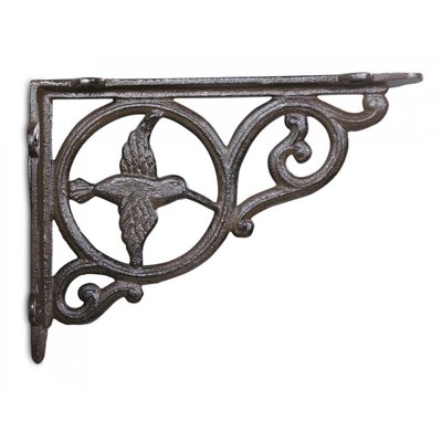 Crédence Oiseau Fonte Marron 22.5x4x16.5cm - DECORATION D’AUTREFOIS