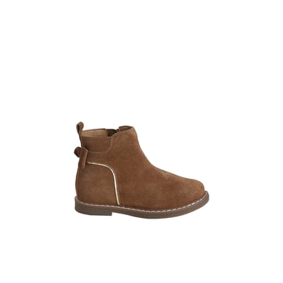 Boots cuir zippées VERTBAUDET