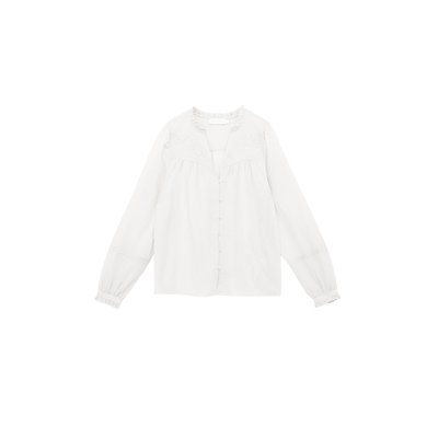 Blouse manches longues col v uni BOWIE LA PETITE ETOILE