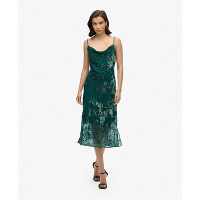 Robe à enfiler mi-longue effet dévoré à col bénitier SUPERDRY