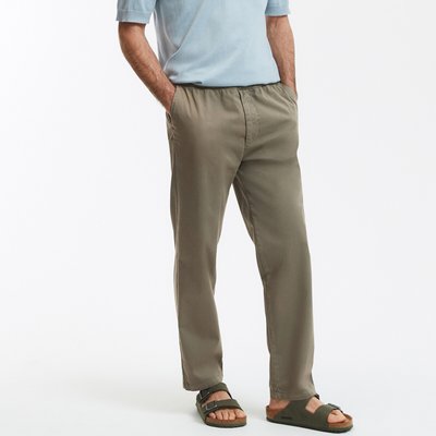 Gerade geschnittene Canvas-Hose mit elastischem Bund LA REDOUTE COLLECTIONS