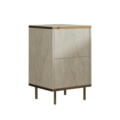 Table de chevet moderne chic 1 porte BYRON PIER IMPORT