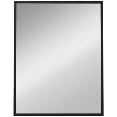 Miroir mural Verre Noir HOMCOM