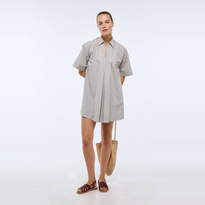 Robe courte rayée avec manches courtes en coton BIO GOTS MONOPRIX