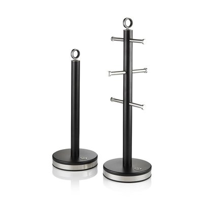 Serenity 6-Mug Tree & Kitchen Roll Holder Set SWAN