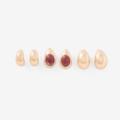 Set x3 petites créoles BALABOOSTE