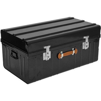 Malle métallique noire avec poignée en polyuréthane 160 litres PIERRE HENRY