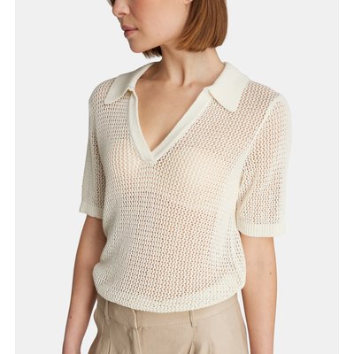 Pull Polo Aida Maille Ajourée GALERIES LAFAYETTE