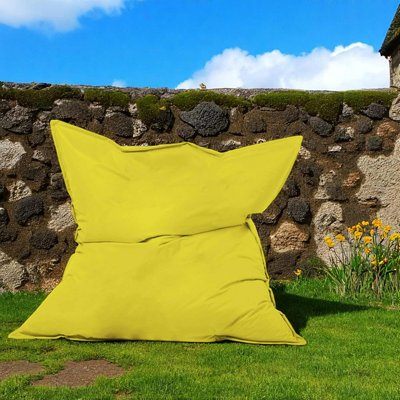 Pouf XXL extérieur jaune 180 cm ARTA PIER IMPORT