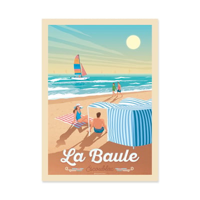 Affiche d'art - La Baule - Olahoop Travel Posters WALL EDITIONS