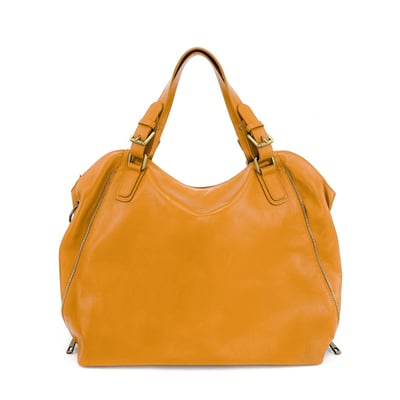 Grand sac à main en cuir lisse italien CAMELIA OH MY BAG