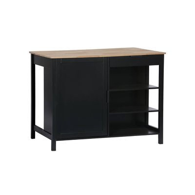 Îlot central de cuisine plateau bois d'hévéa L120cm MOLENE SWEEEK
