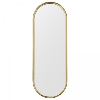 Miroir Mural Doré Angui Ovale Large H 108 X L 39 cm AYTM