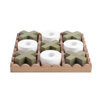Ornement MDF TIC TAC TOE PRESENT TIME