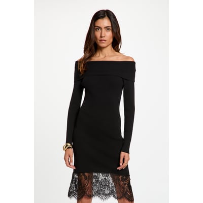 Robe tricot col bénitier MORGAN