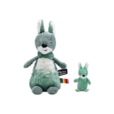 Peluche Allezou le kangourou maman et son bébé LES DEGLINGOS