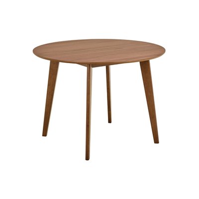 Table à manger ronde en bois D105 noyer 4 places - LETA HELLIN, DEPUIS 1862