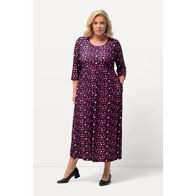 Robe en jersey, pois, silhouette en A ULLA POPKEN