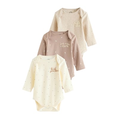 Bodies à manches longues bébé, lot de 3 NEXT